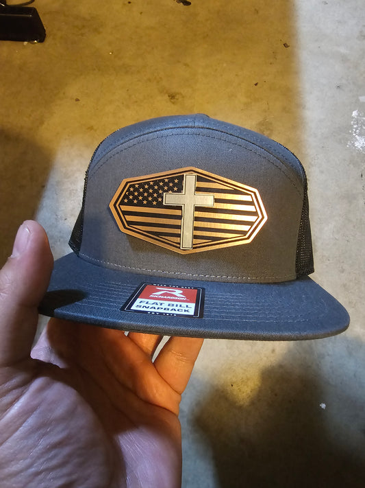 12K9APPAREL- america under God Richardson snapback Hat