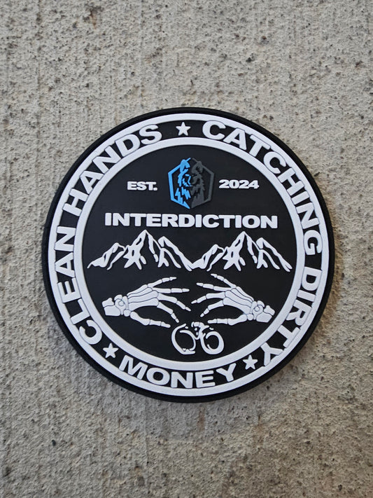 12K9APPAREL- interdiction pvc patch
