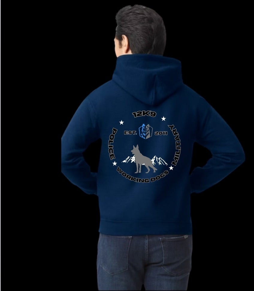 12K9 Police Military Working Dog Hoodie