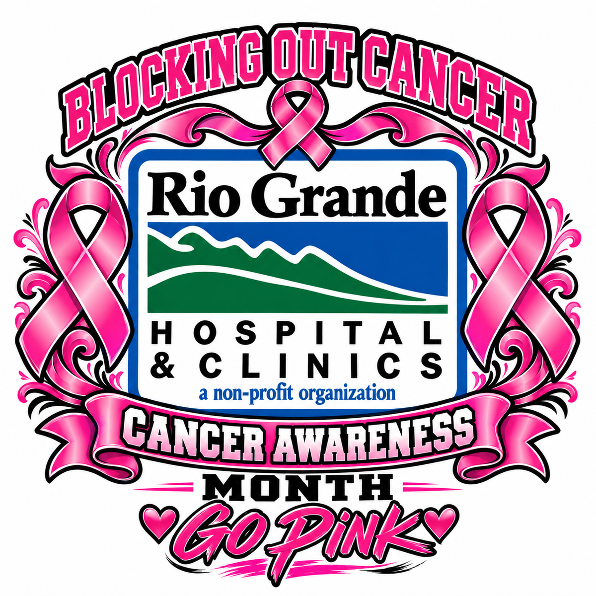 Rio Grande Hospital- We wear pink tee