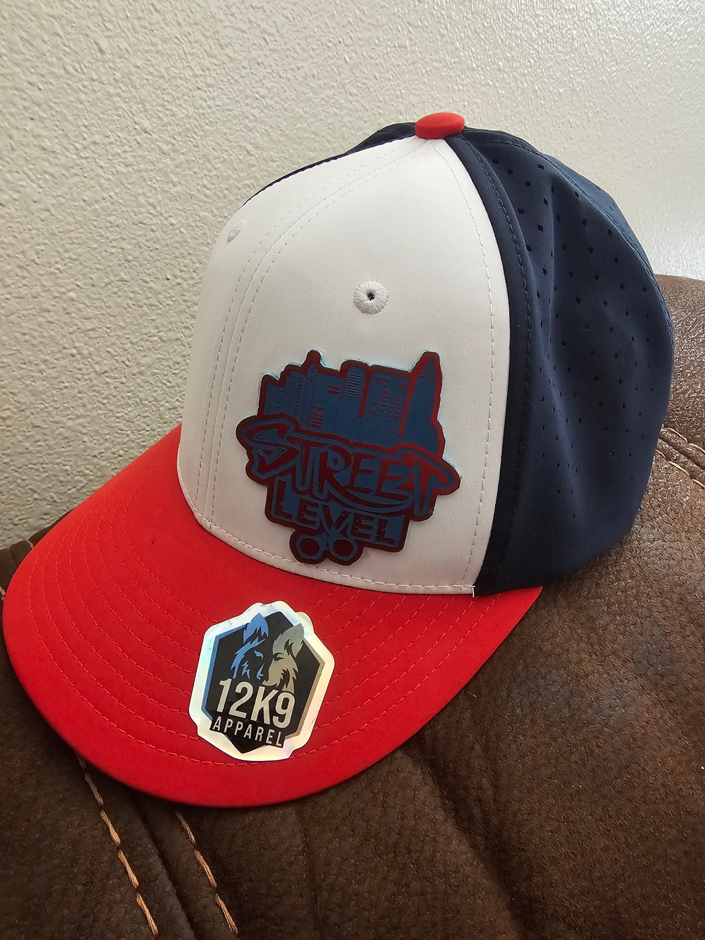 Street Level Policing- red,white,blue Flexible Hat