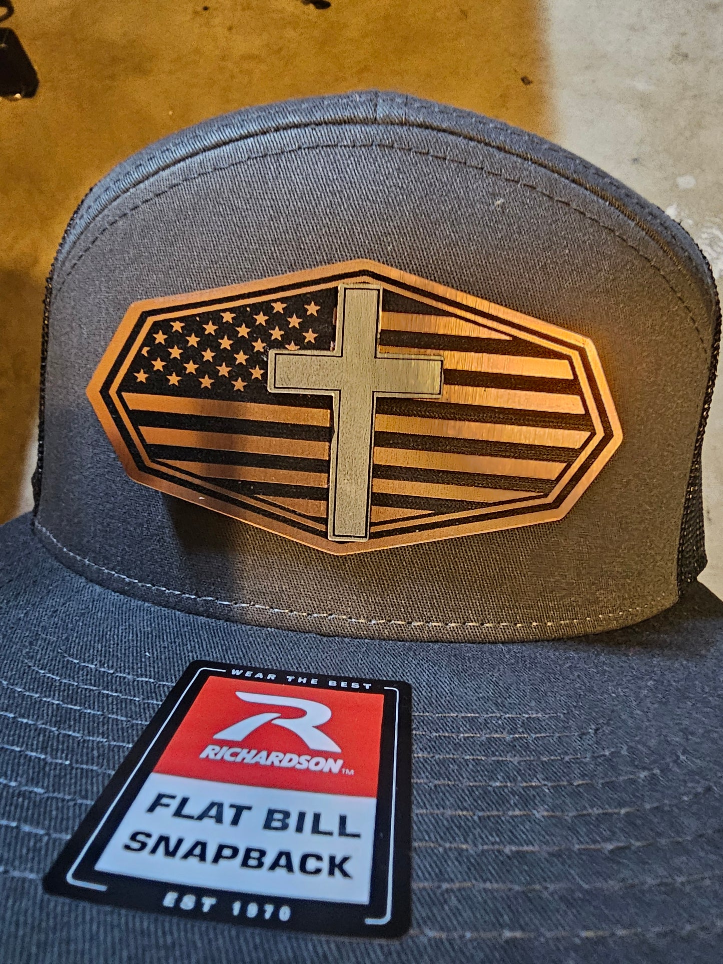 12K9APPAREL- america under God Richardson snapback Hat
