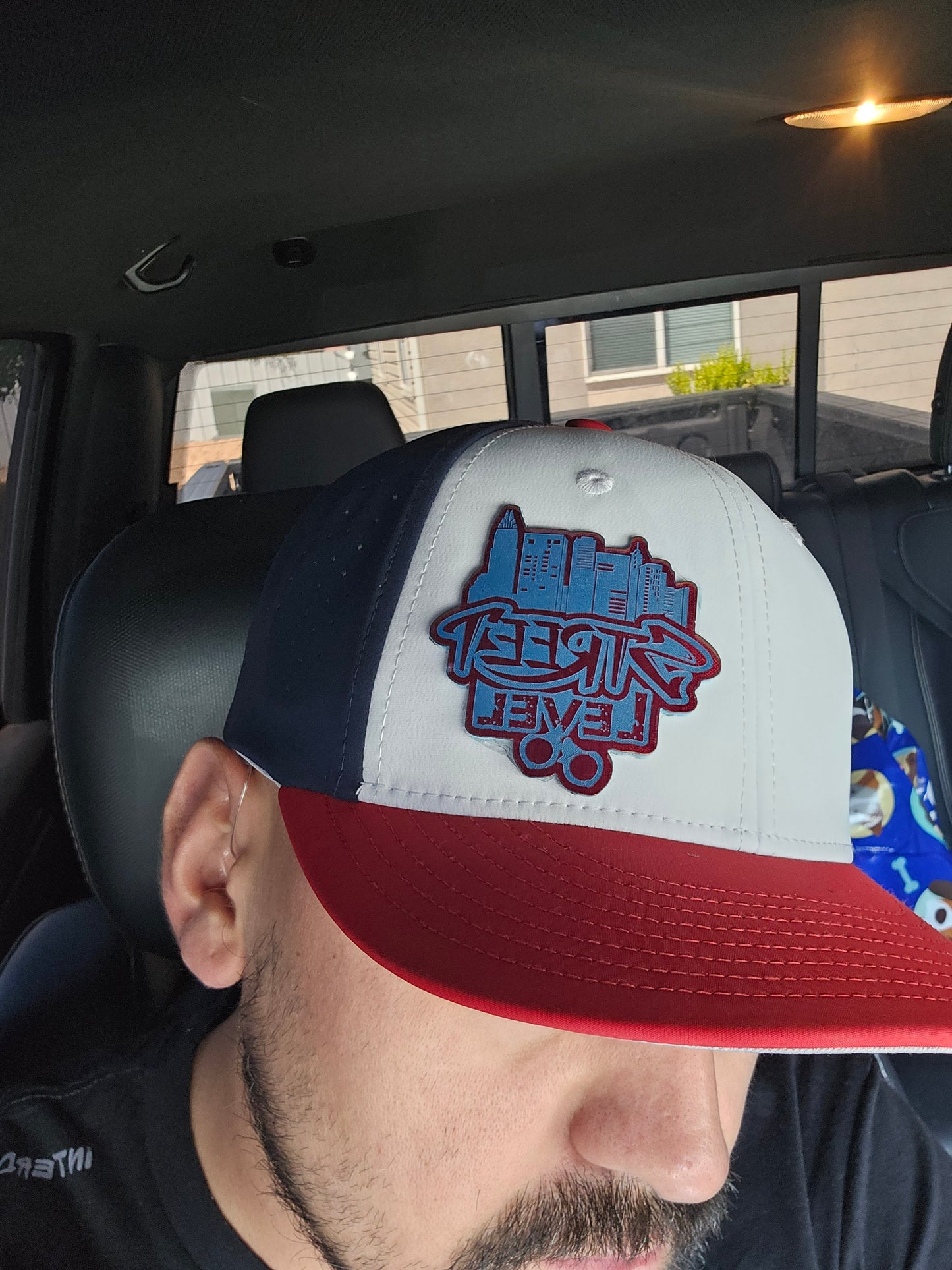 Street Level Policing- red,white,blue Flexible Hat