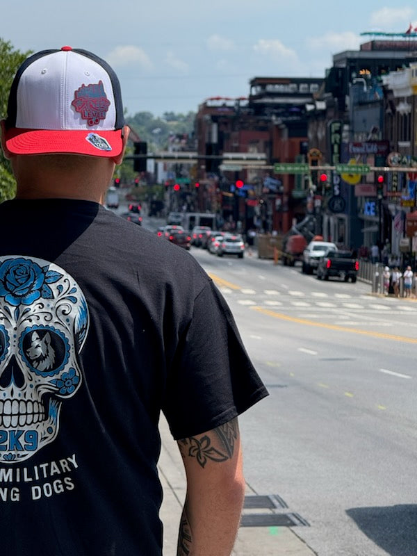 Street Level Policing- red,white,blue Flexible Hat