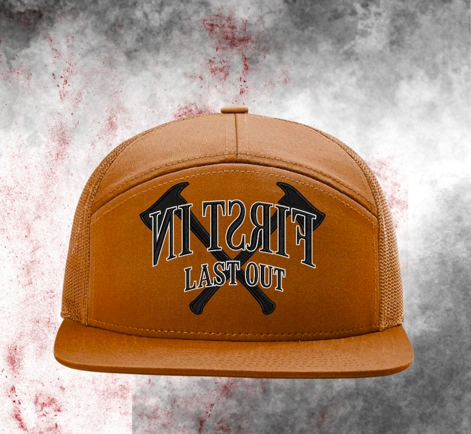 12K9 APPAREL Fire Edition- First In • Last Out Firefighter Puff Hat
