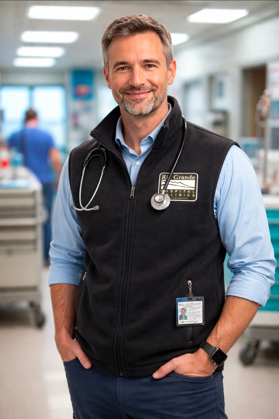 Rio Grande Hospital- Mens Fleece vest