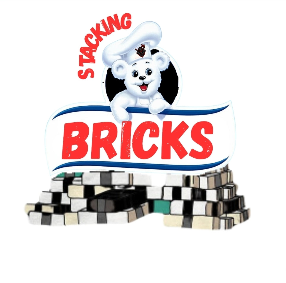 The Bimbo Stacking Bricks tee by Kenny Williams- The Red Ninja