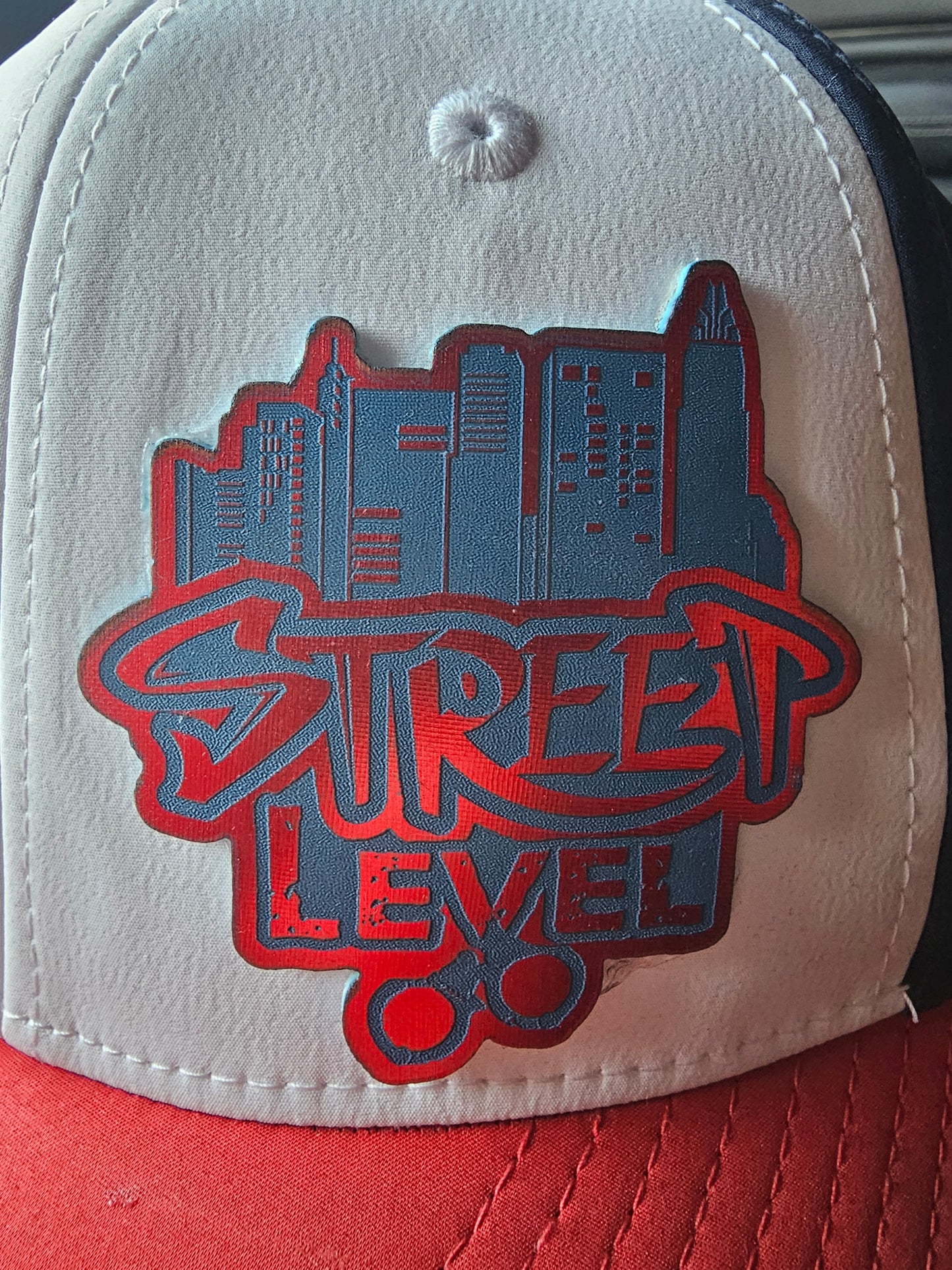 Street Level Policing- red,white,blue Flexible Hat