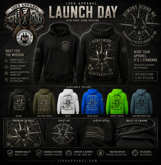 12K9APPAREL - Statewide Interdiction Hoodie