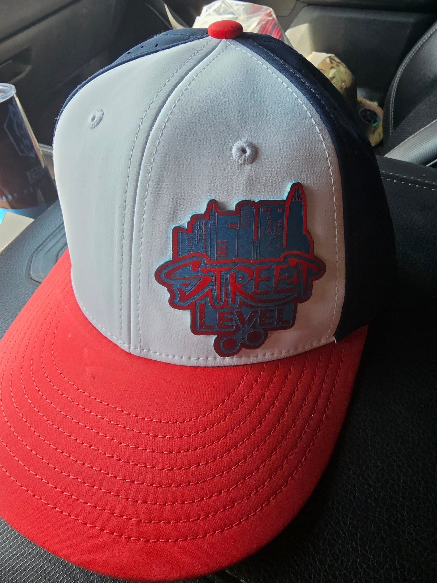 Street Level Policing- red,white,blue Flexible Hat